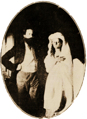Ο William Crookes μαζί με την εκτοπλασματική μορφή της Katie King